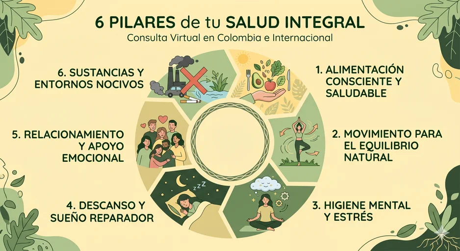 los pilares de la salud integral